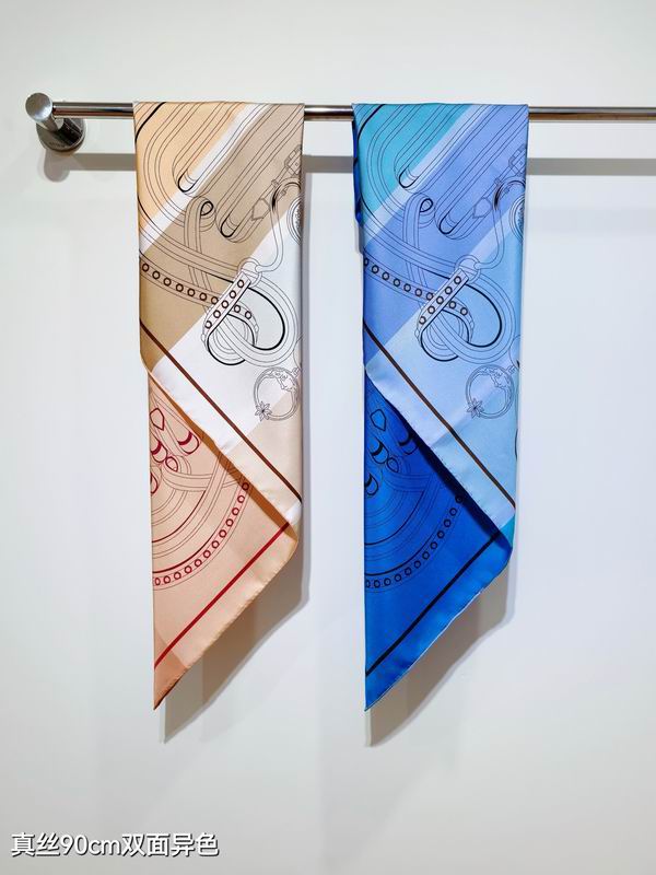 Hermes silk Scarf 90X90cm E041706